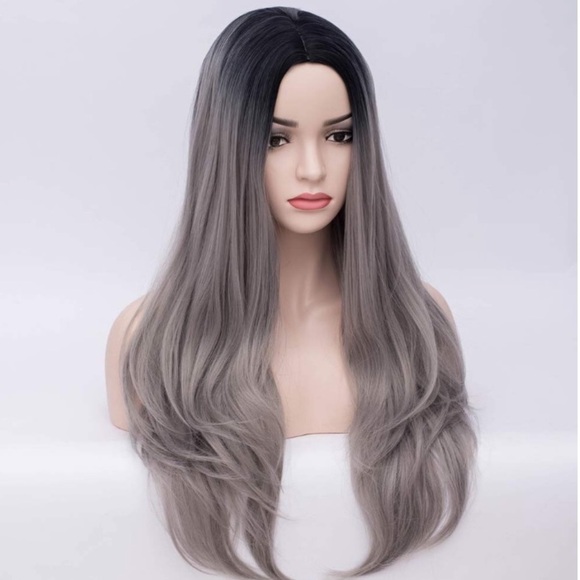 🔮Moy 27”Grey Middle part Mix Wig *NWT*🔮
